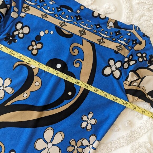 Intrigue Mod shift dress 1970s reproduction - Picture 5 of 10